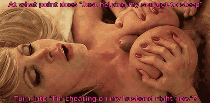 sexe entre seins tromper mari GIF